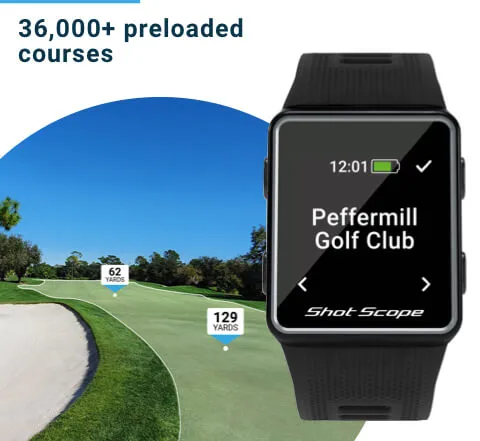 Shot Scope Golf V3 GPS Performance Tracking Watch