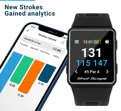 Shot Scope Golf V3 GPS Performance Tracking Watch