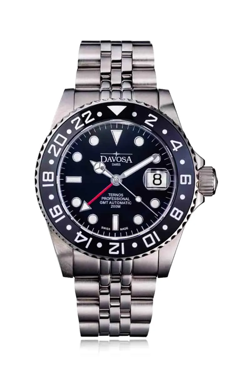 Ternos Professional Automatic 200m GMT Black Diving Watch 16157105