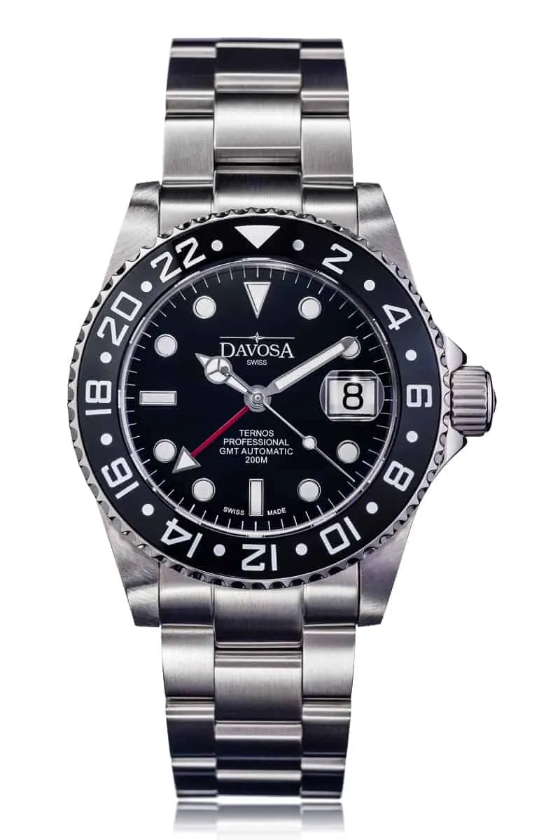 Ternos Professional Automatic 200m GMT Black Diving Watch 16157150