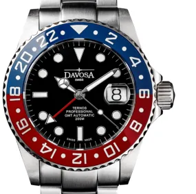 Ternos Professional Automatic 200m GMT Red Blue Diving Watch 16157160