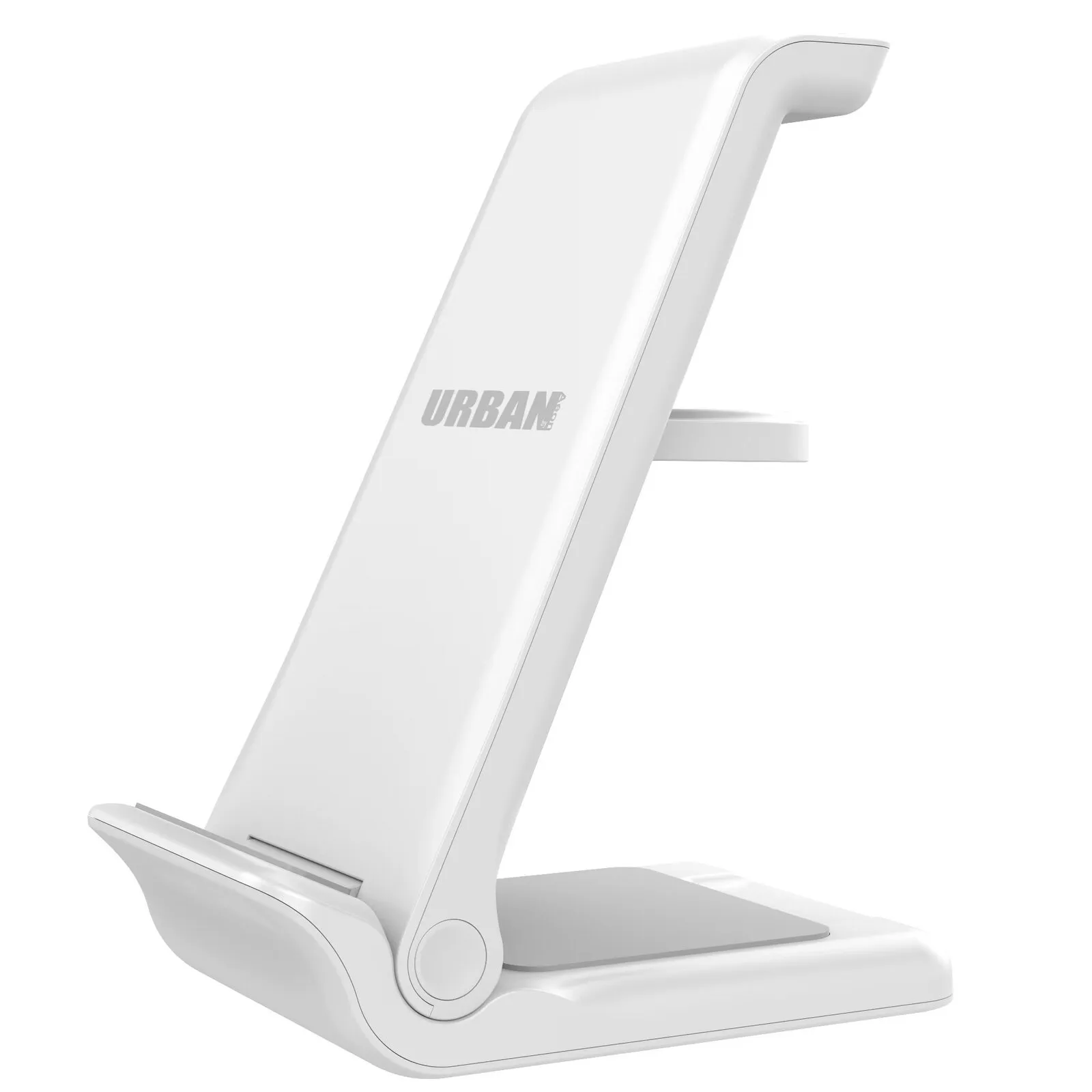 Urban Travel S 3-in-1 Foldable Wireless Smartphone Charger Dock (White)