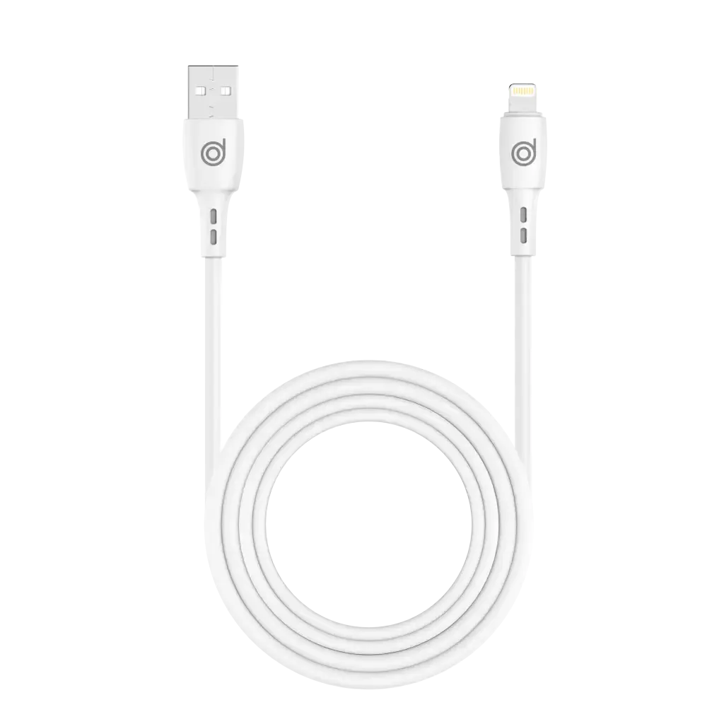 USB-A to Lightning 10W Charging Cable (1M) - White - digifon