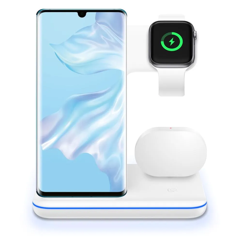 Wireless Charger - Simplicity Meets Versatility- Watch Earphone Wireless Charger 3 In 1