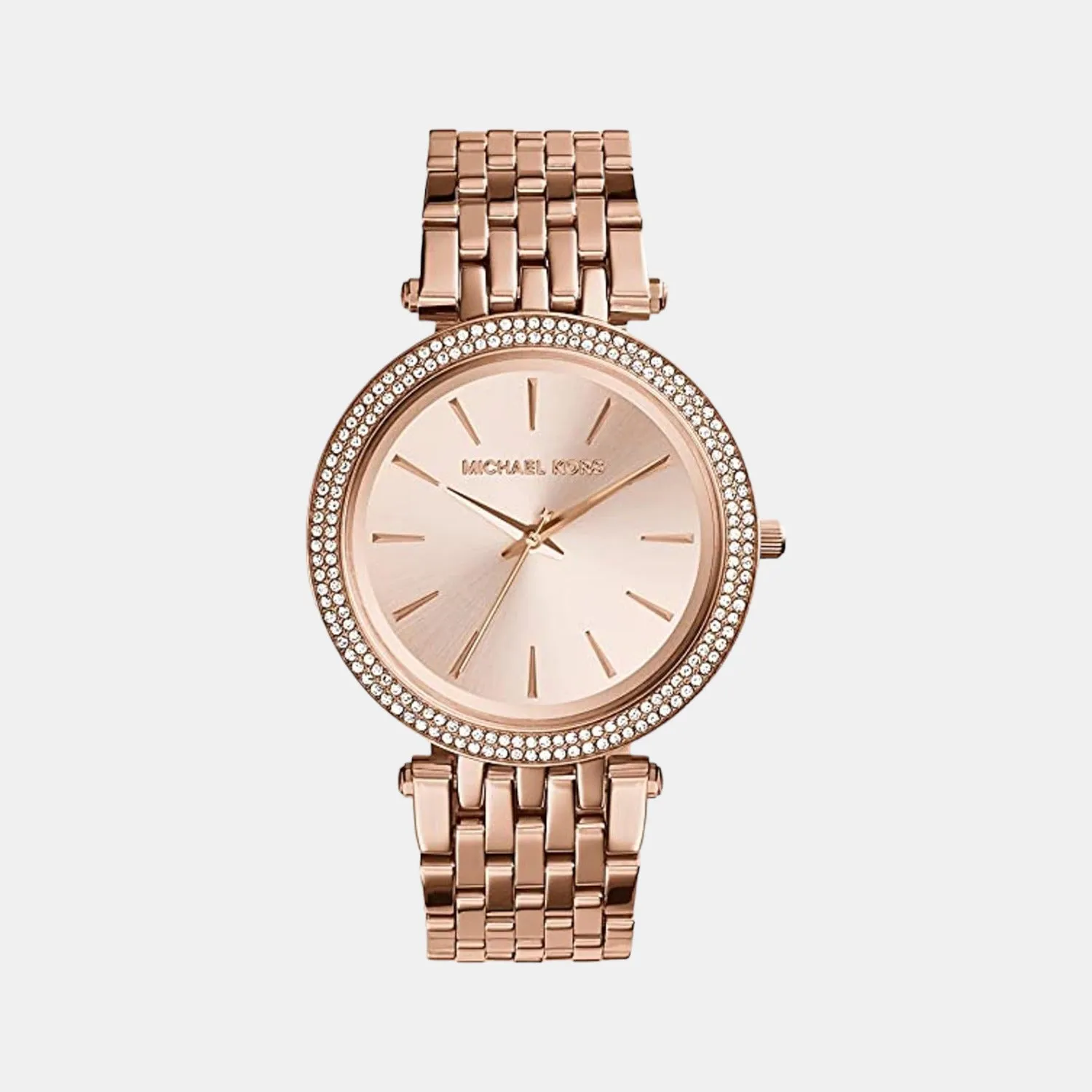 Women's Rose Gold Analog Stainless Steel Watch MK3192