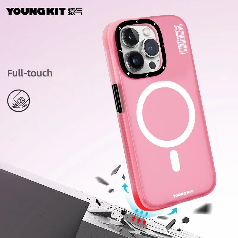 YOUNGKIT Color Sand MagSafe Slim Thin Matte Anti-Scratch Back Shockproof Cover Case