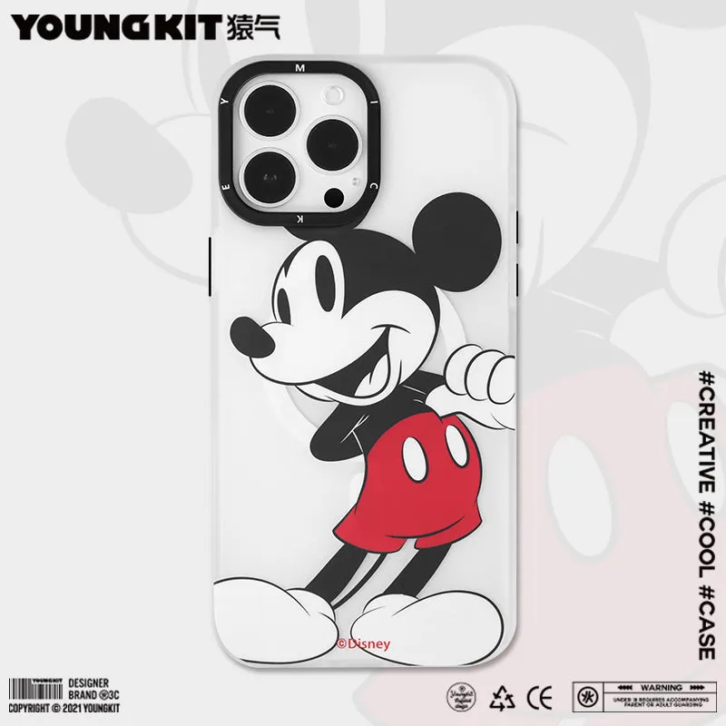 YOUNGKIT Disney MagSafe Slim Thin Matte Anti-Scratch Back Shockproof Cover Case