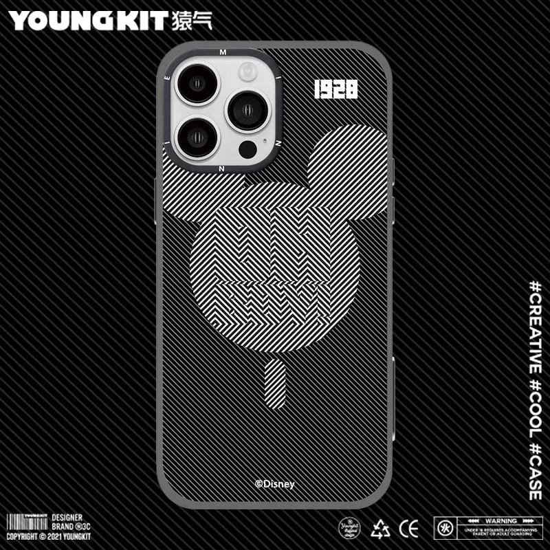 YOUNGKIT Disney MagSafe Slim Thin Matte Anti-Scratch Back Shockproof Cover Case