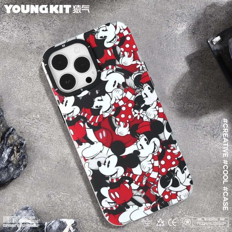 YOUNGKIT Disney MagSafe Slim Thin Matte Anti-Scratch Back Shockproof Cover Case